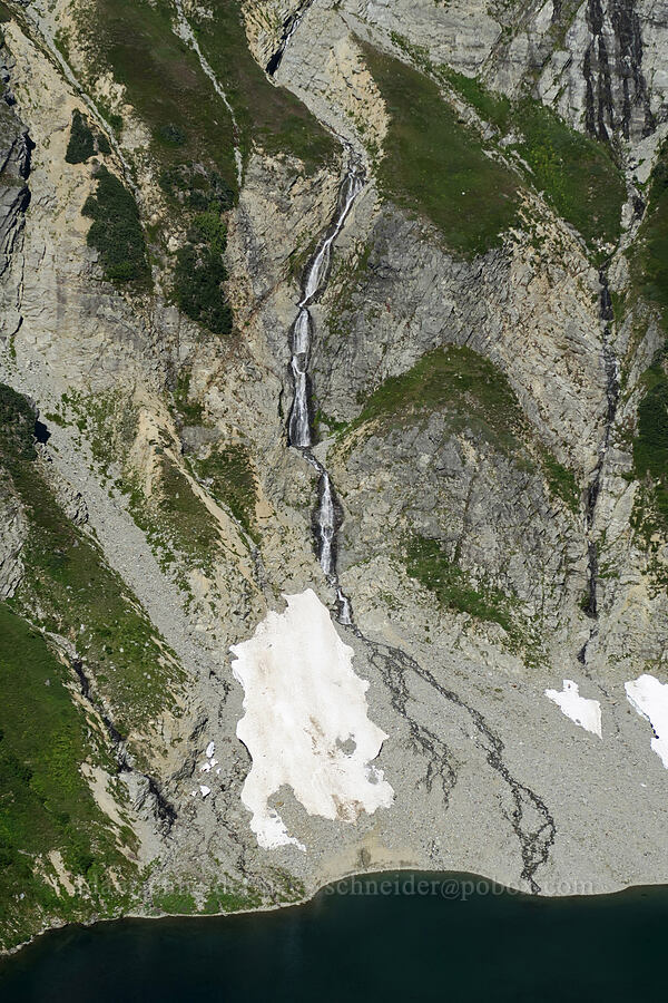 waterfalls above Doubtful Lake [Sahale Arm Trail, North Cascades National Park, Chelan County, Washington]