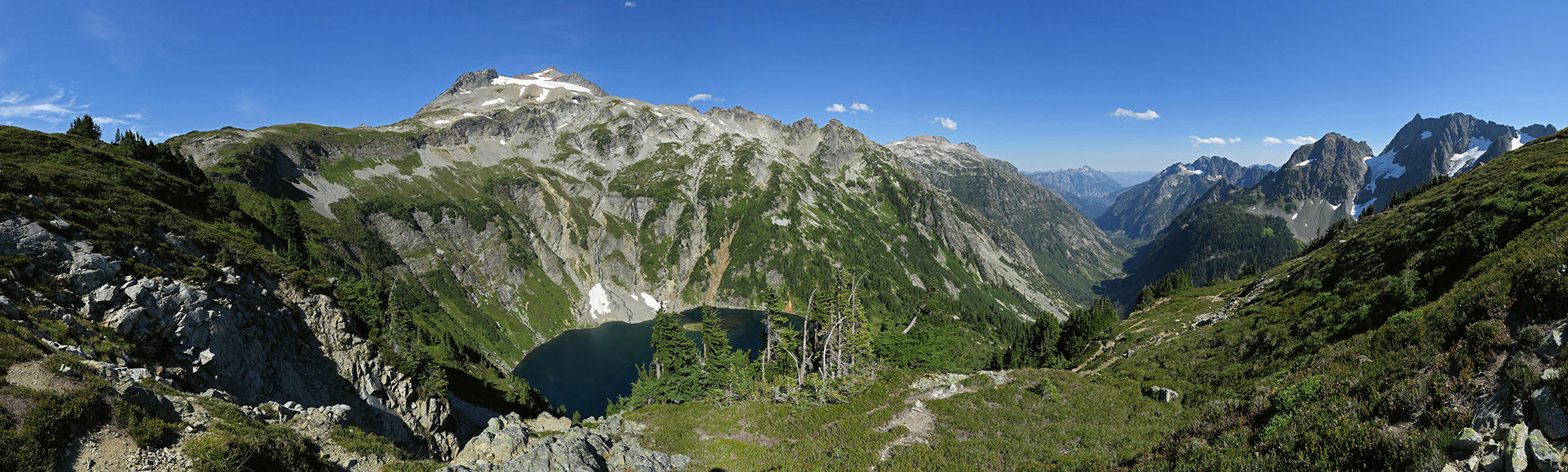 Cascade Pass panorama [Sahale Arm Trail, North Cascades National Park, Chelan County, Washington]