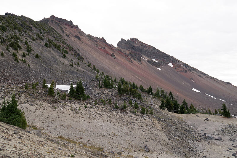 Broken Top [Broken Top climber's trail, Three Sisters Wilderness, Deschutes County, Oregon]