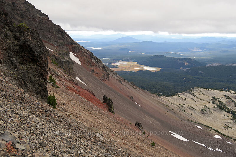 scree slope [west side of Broken Top, Three Sisters Wilderness, Deschutes County, Oregon]