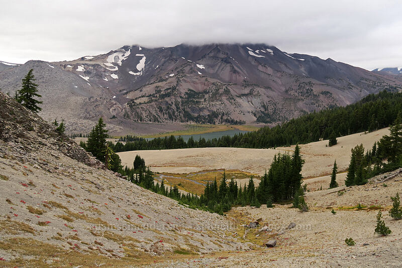 South Sister & Green Lakes [below Broken Top, Three Sisters Wilderness, Deschutes County, Oregon]