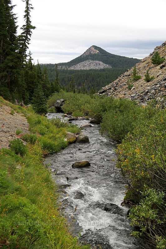 Fall Creek & Devil's Hill [Green Lakes Trail, Three Sisters Wilderness, Deschutes County, Oregon]