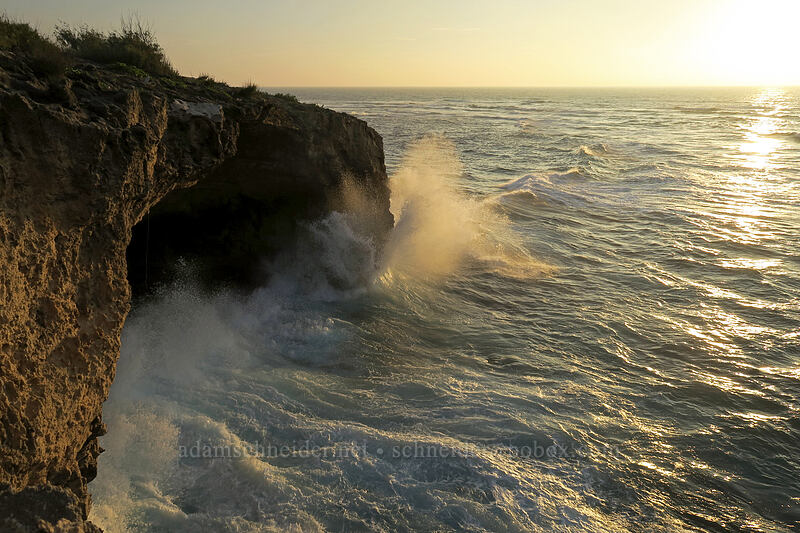 high surf [Makawehi Bluff, Po'ipu, Kaua'i, Hawaii]