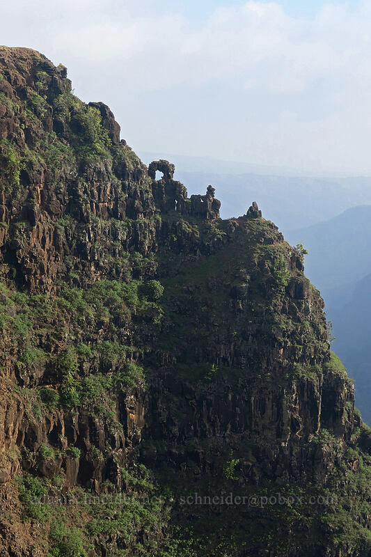 rock arches [Canyon Trail, Waimea Canyon State Park, Kaua'i, Hawaii]