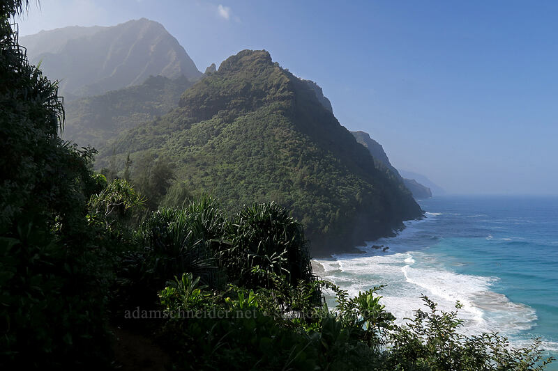Na Pali Coast [Kalalau Trail, Na Pali Coast State Park, Kaua'i, Hawaii]