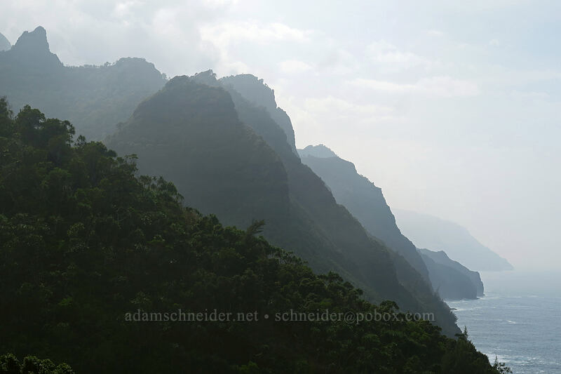 Na Pali Coast [Kalalau Trail, Na Pali Coast State Park, Kaua'i, Hawaii]