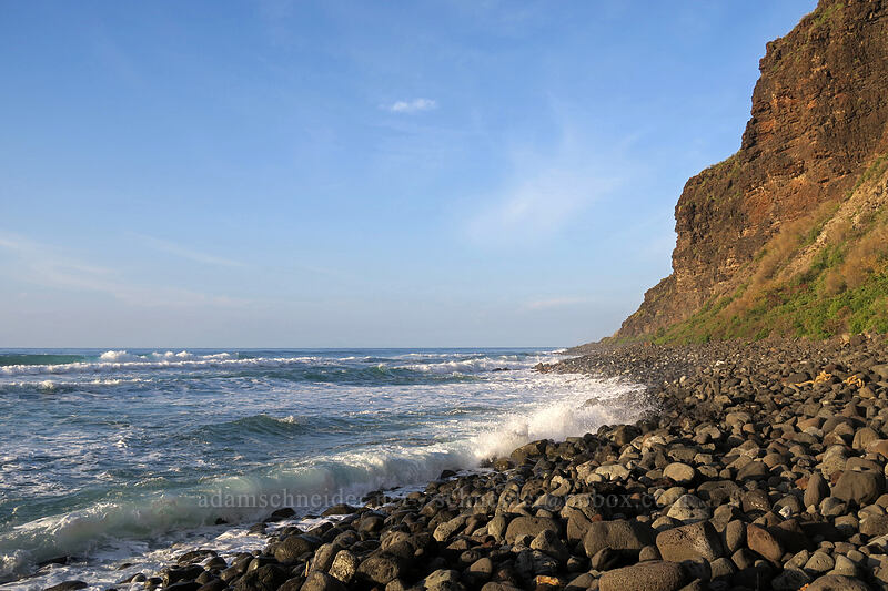 beyond Polihale's sand [Polihale Beach, Polihale State Park, Kaua'i, Hawaii]