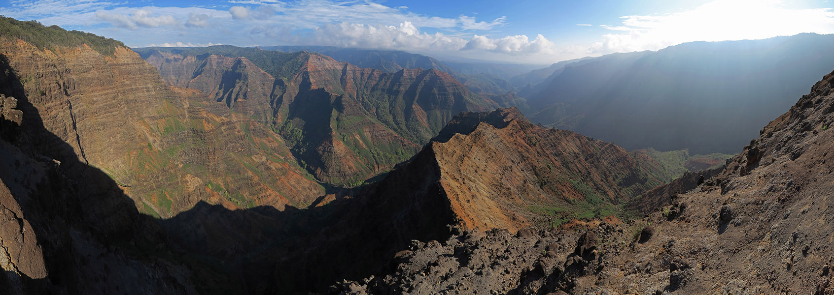 Ka'ou panorama [Canyon Trail, Waimea Canyon State Park, Kaua'i, Hawaii]