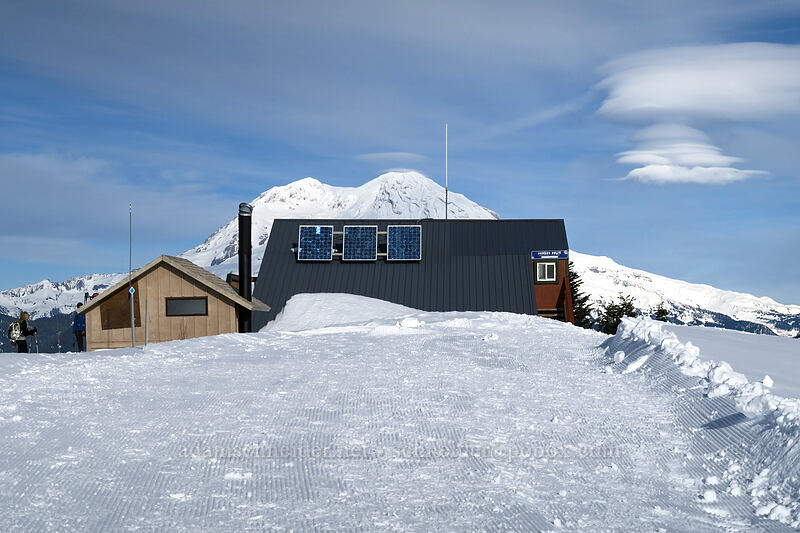 High Hut & Mt. Rainier [High Hut Trail, Tahoma State Forest, Lewis County, Washington]