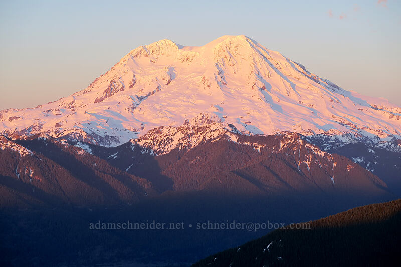 Mt. Rainier close-up [High Hut, Tahoma State Forest, Lewis County, Washington]