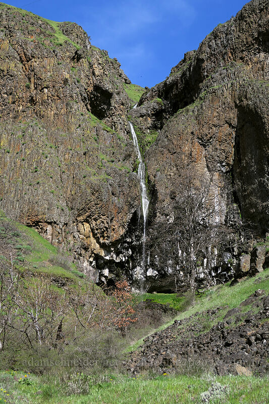seasonal waterfall [Doug's Beach State Park, Klickitat County, Washington]