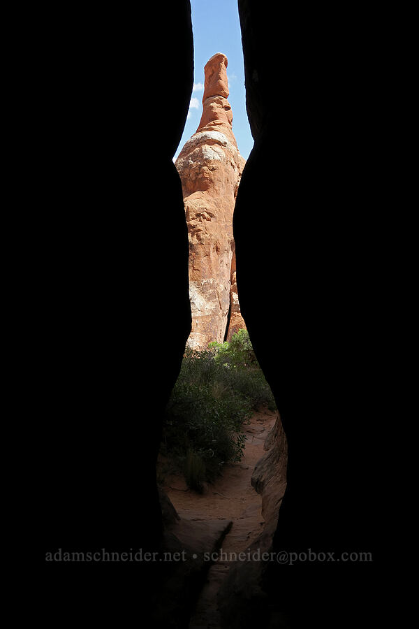 very narrow slot [Fiery Furnace, Arches National Park, Grand County, Utah]