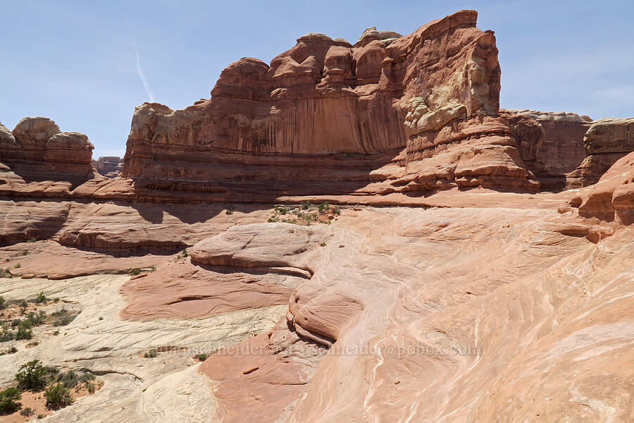 ridge between canyons [Squaw Canyon, Canyonlands National Park, San Juan County, Utah]