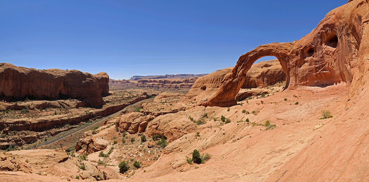 Corona Arch panorama [Corona Arch Trail, Moab, Grand County, Utah]