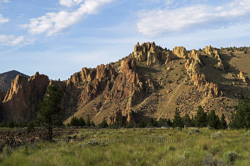 tuff pinnacles [Canyon Trail, Smith Rock State Park, Deschutes County, Oregon]