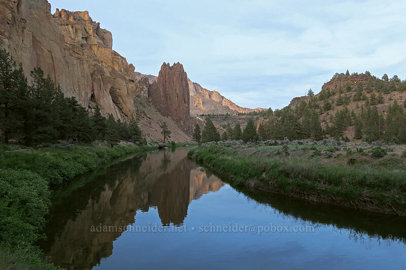 Shiprock & the Crooked River [River Trail, Smith Rock State Park, Deschutes County, Oregon]