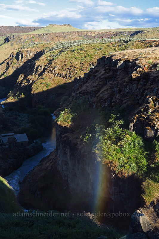 rainbow at White River Falls [White River Falls State Park, Wasco County, Oregon]