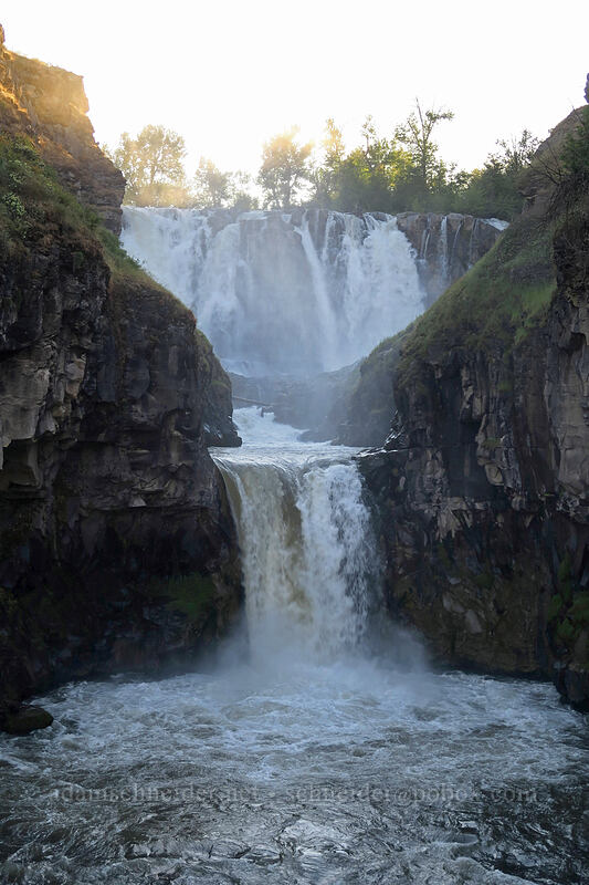 White River Falls & Celestial Falls [White River Falls State Park, Wasco County, Oregon]