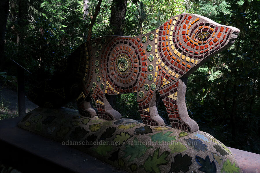 fisher sculpture [Bandersnatch Trail, Ashland, Jackson County, Oregon]