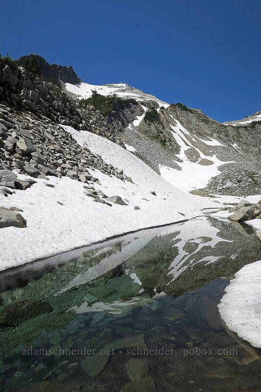 meltwater below Lake Elan (Vesper Lake) [Vesper Basin, Mount Baker-Snoqualmie National Forest, Snohomish County, Washington]