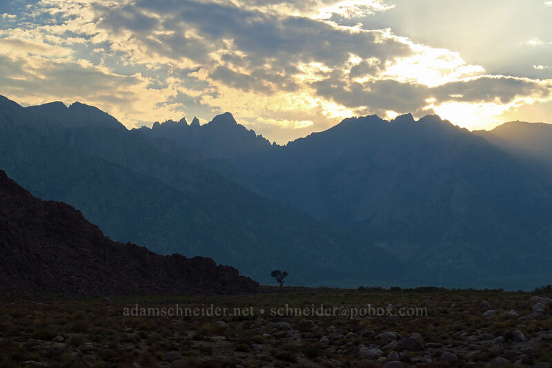 Sierra Nevada sunset [Horseshoe Meadows Road, Inyo County, California]