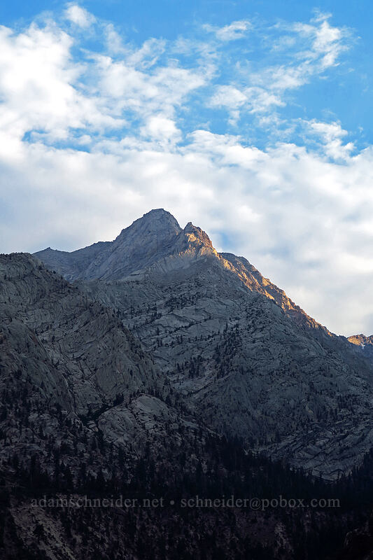 last light on Lone Pine Peak [Whitney Portal Road, Inyo National Forest, Inyo County, California]