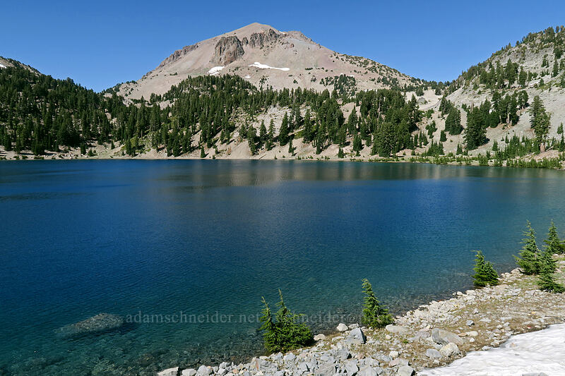 Lassen Peak & Lake Helen [Lassen Peak Highway, Lassen Volcanic National Park, Shasta County, California]
