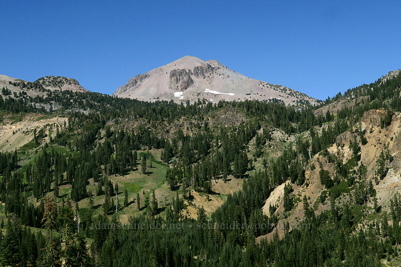 Lassen Peak & Little Hot Springs Valley [Lassen Peak Highway, Lassen Volcanic National Park, Shasta County, California]