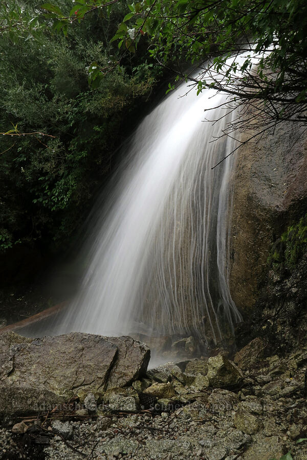 trailside waterfall [Mt. Whitney Mountaineer's Route, John Muir Wilderness, Inyo County, California]