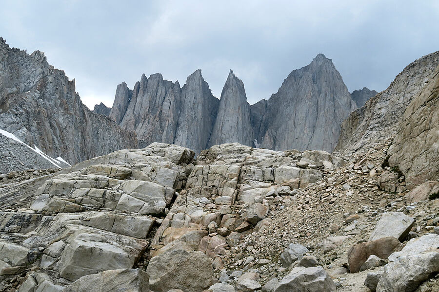 needles & Mount Whitney [Mt. Whitney Mountaineer's Route, John Muir Wilderness, Inyo County, California]