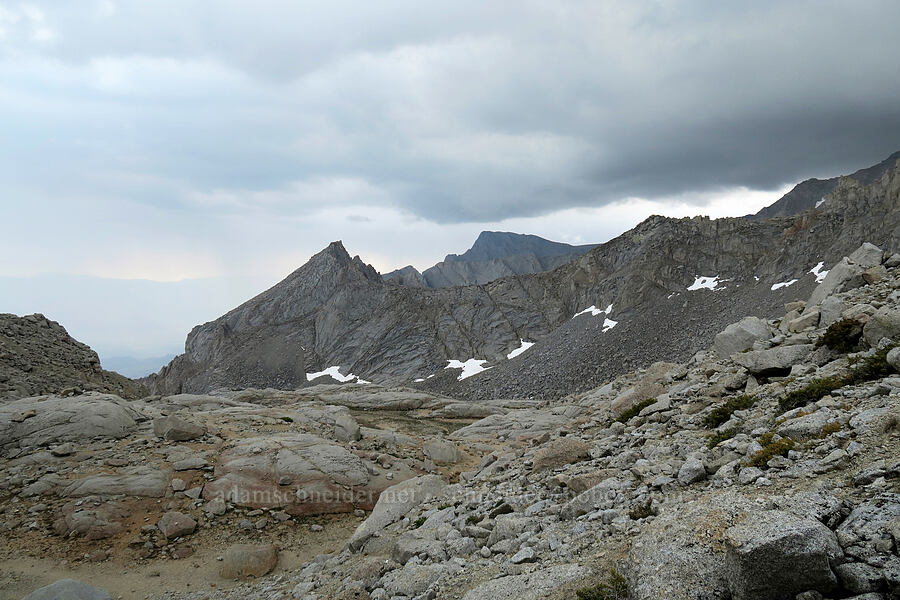 approaching storms [Mt. Whitney Mountaineer's Route, John Muir Wilderness, Inyo County, California]