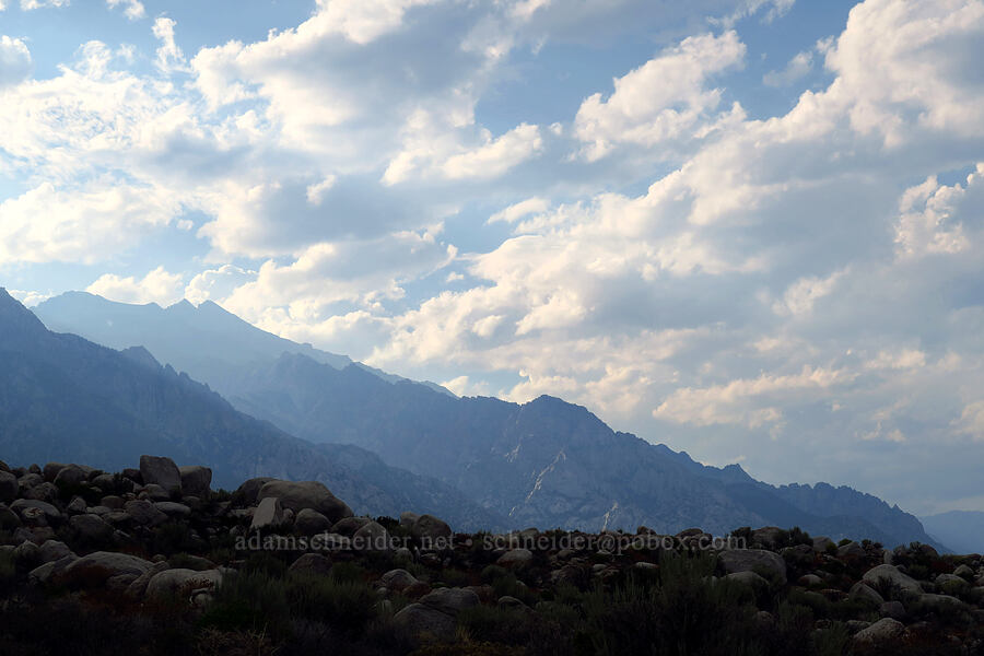 mountains & clouds [Whitney Portal Road, Inyo National Forest, Inyo County, California]