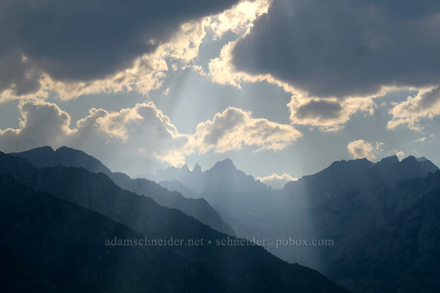 late afternoon sun over Mt. Whitney [Horseshoe Meadows Road, Inyo County, California]