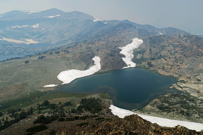 Upper Gaylor Lake [Gaylor Peak summit, Yosemite National Park, Tuolumne County, California]