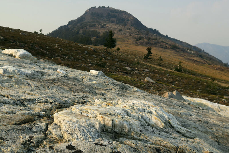 white crystalline rock [Gaylor Lakes Trail, Yosemite National Park, Tuolumne County, California]