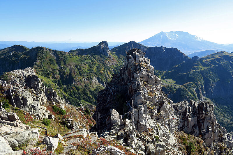 Mt. Teragram, Mt. Margaret, & Mt. St. Helens [Mt. Whittier summit, Mt. St. Helens National Volcanic Monument, Skamania County, Washington]