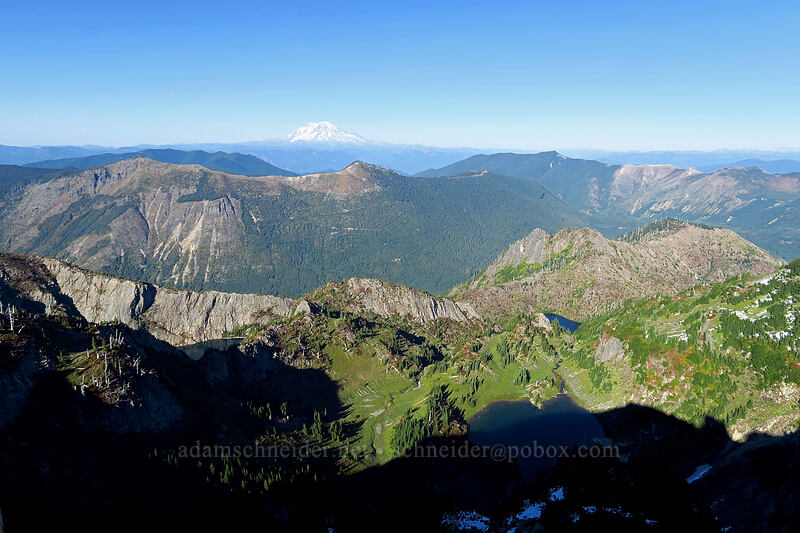 Mt. Rainier, Goat Mountain, & Mt. Margaret Backcountry [Mt. Whittier summit, Mt. St. Helens National Volcanic Monument, Skamania County, Washington]