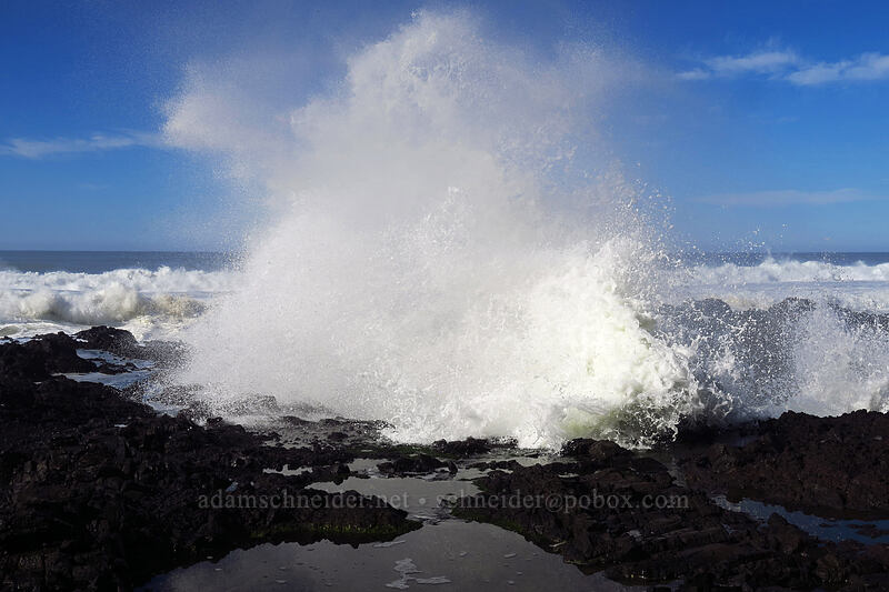 waves & tidepools [Cape Perpetua Scenic Area, Siuslaw National Forest, Lincoln County, Oregon]