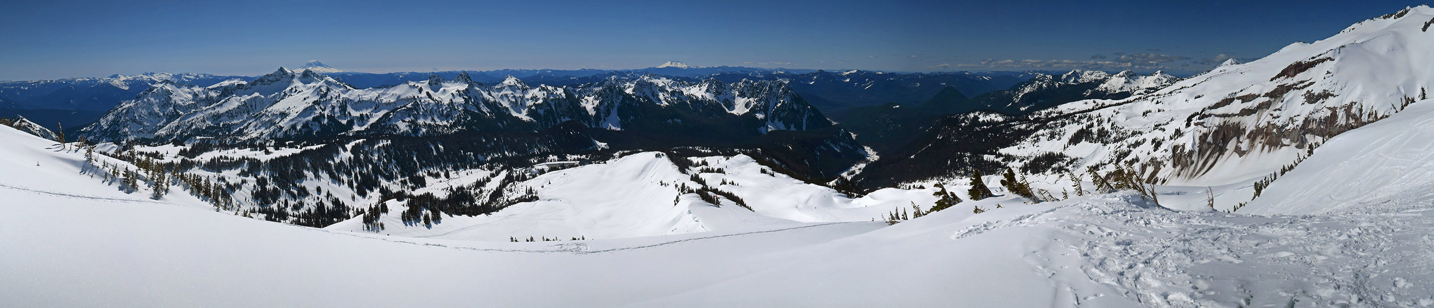 Paradise panorama [Panorama Point, Mt. Rainier National Park, Pierce County, Washington]