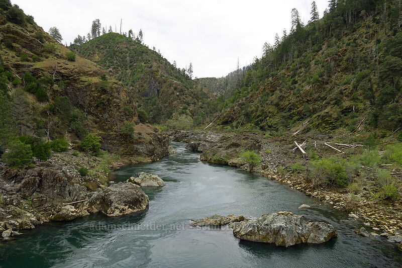 Illinois River [Swinging Bridge, Rogue River-Siskiyou National Forest, Josephine County, Oregon]