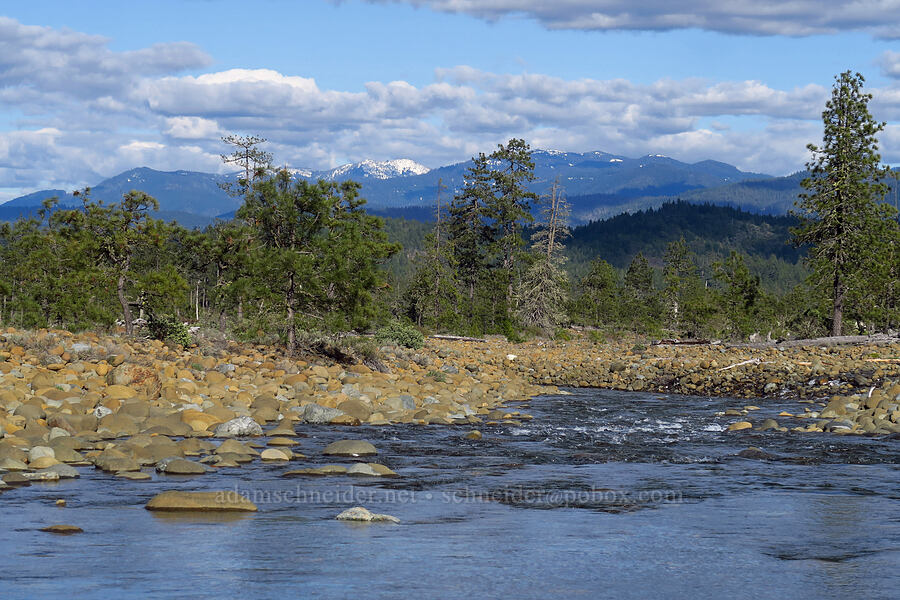 Rough & Ready Creek & mountains in California [Rough and Ready ACEC, Josephine County, Oregon]