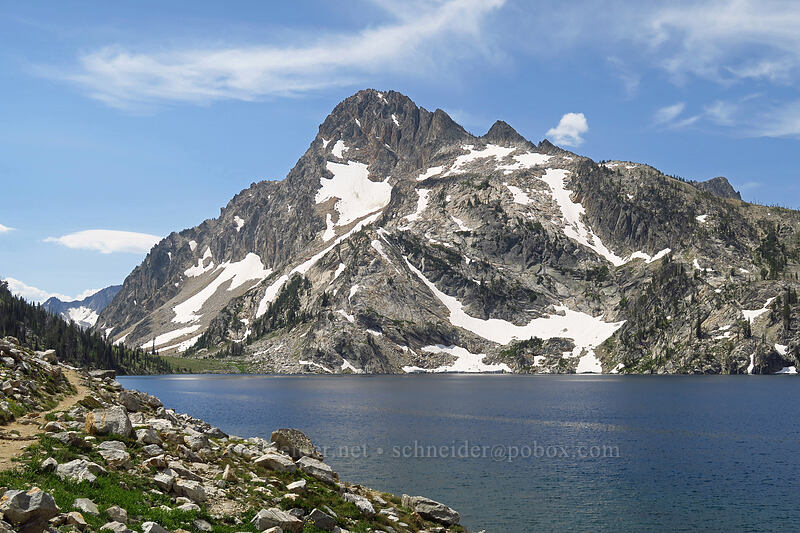 Sawtooth Lake & Mount Regan [North Fork Baron Trail, Sawtooth Wilderness, Custer County, Idaho]