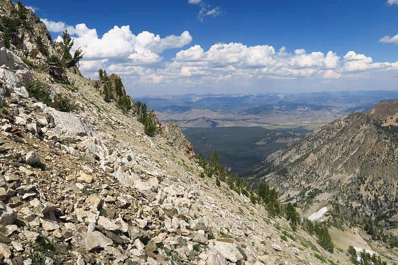 east side of Alpine Peak [below Alpine Peak, Sawtooth Wilderness, Custer County, Idaho]