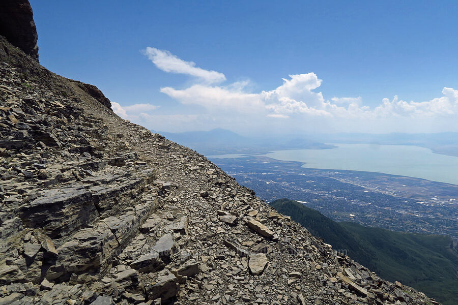 Utah Valley & Utah Lake [Timpanogos Summit Trail, Mount Timpanogos Wilderness, Utah County, Utah]