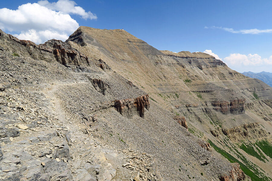 west side of Mt. Timpanogos [Timpanogos Summit Trail, Mount Timpanogos Wilderness, Utah County, Utah]