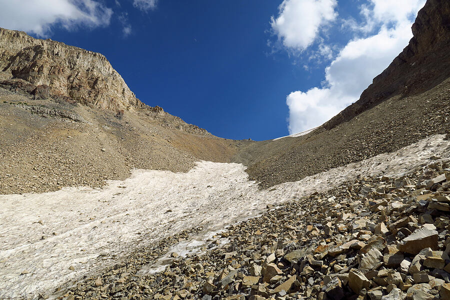 saddle between Mt. Timpanogos & South Timpanogos [below Mt. Timpanogos, Mount Timpanogos Wilderness, Utah County, Utah]