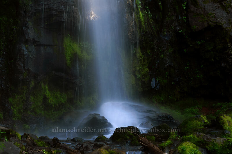 bottom of Strawberry Falls [Strawberry Basin Trail, Strawberry Mountain Wilderness, Grant County, Oregon]