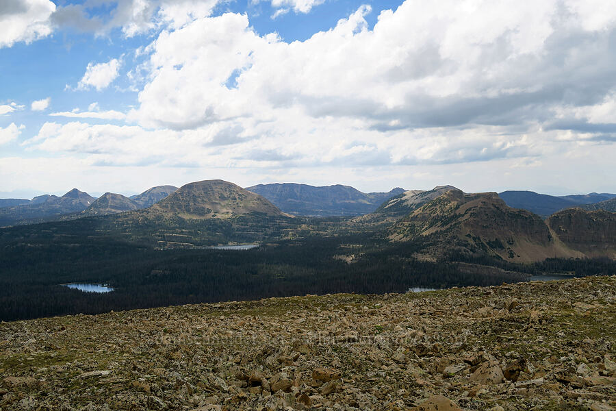 mountains to the west [Bald Mountain Trail, Uinta-Wasatch-Cache National Forest, Summit County, Utah]