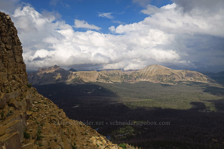 thunderstorms over Hayden Peak & Mt. Agassiz [Bald Mountain Trail, Uinta-Wasatch-Cache National Forest, Summit County, Utah]