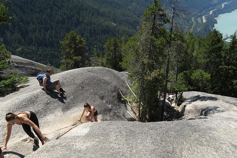 hikers [First Peak, Stawamus Chief Provincial Park, British Columbia, Canada]